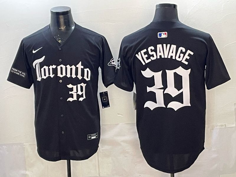 Men 2026 Toronto Blue Jays #39 Yesavage Black 5th generation Joint Name Nike MLB Jersey style 004